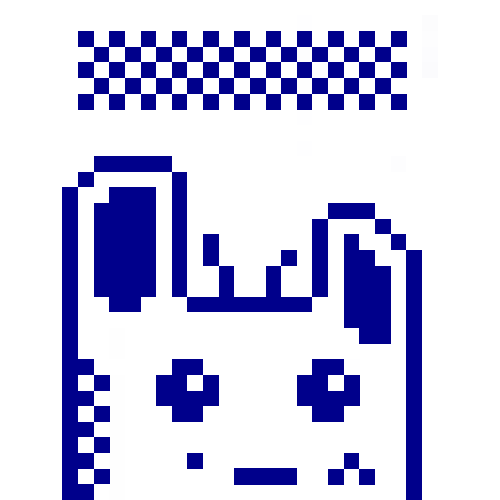 Pixel art of a bunny